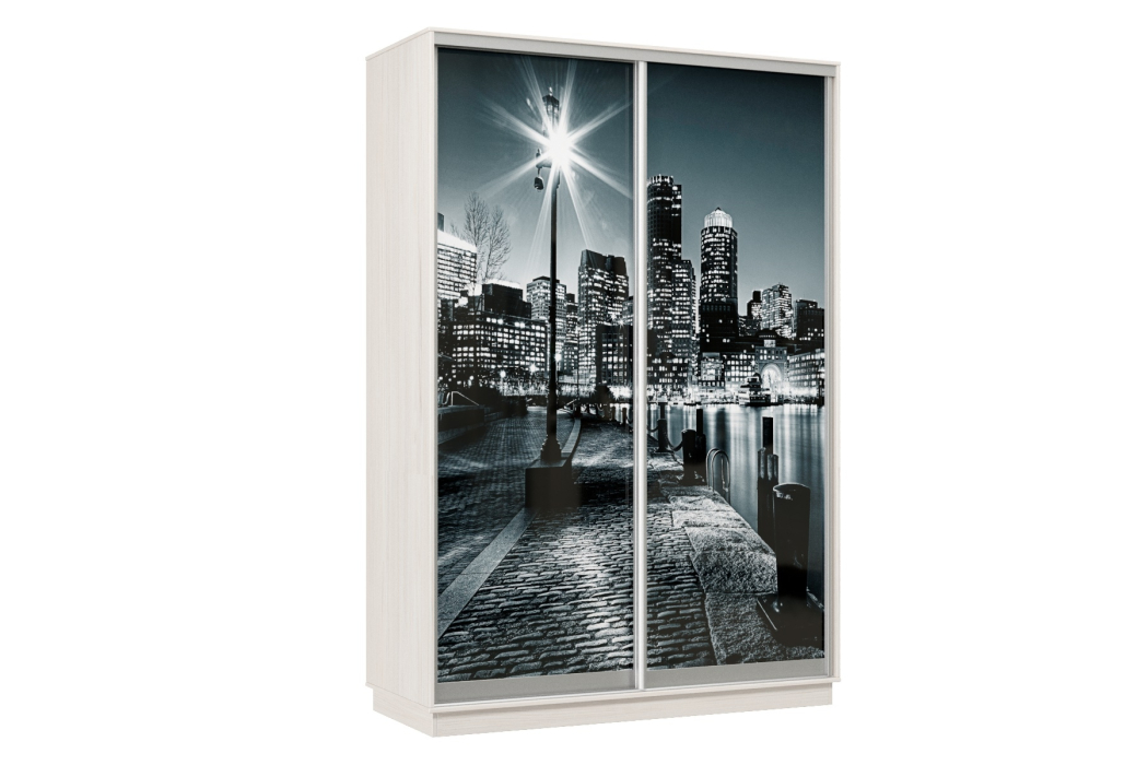 Шкафы-купе, Шкаф-купе Премьер Лайт 04 Ф-1356 двухдверный