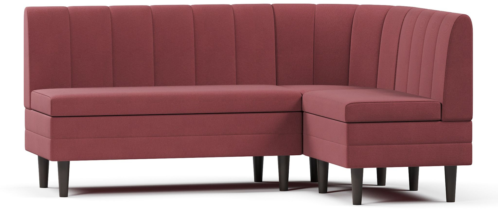 Диваны угловые, Кухонный угловой нераскладной диван Кетла, велюр