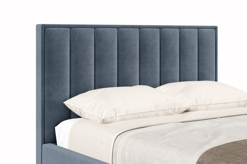 Мягкая кровать, Кровать Анкона 1200 с подъёмным механизмом, велюр