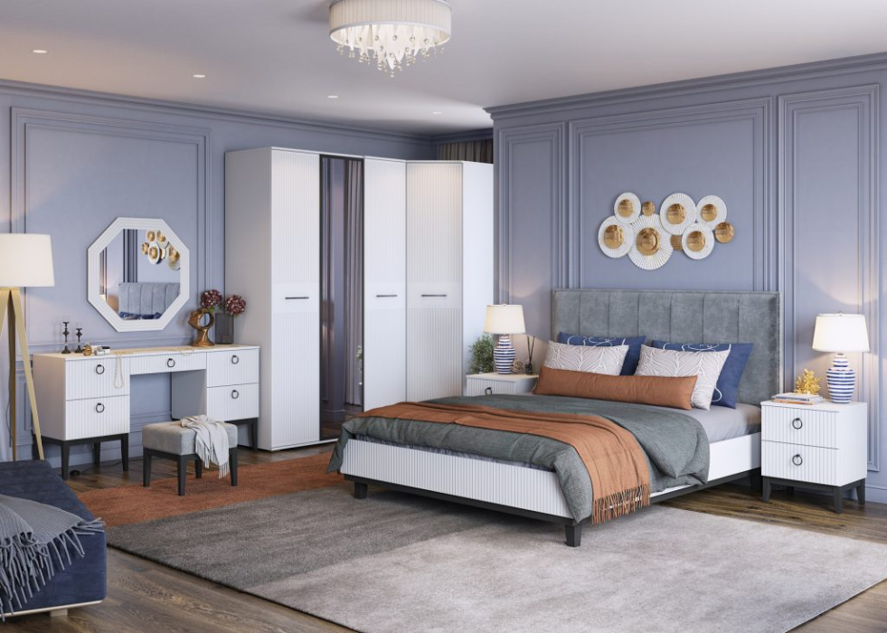 Кровати с мягким изголовьем, Кровать Шарлиз с мягким изголовьем, 1400, с подъемным механизмом