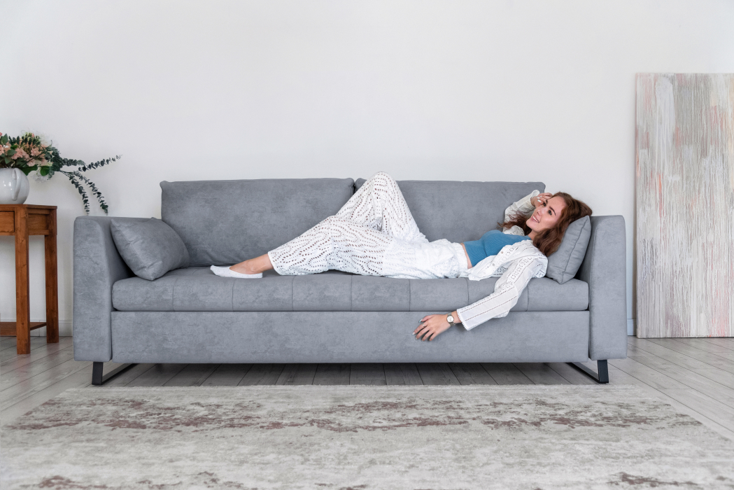 Диваны кровати со спальным местом, Прямой диван Marrit, велюр