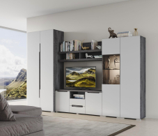 Настенные полки, Полка Уна Лофт ПЛ-1902, черный ясень