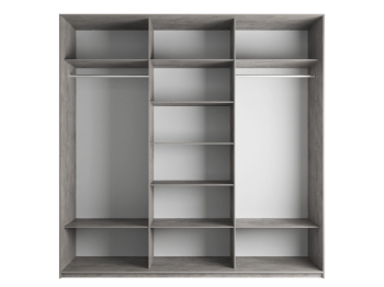 Шкаф-купе Эста 3-х дверный Стекла хаки/Доводчик 300х66х240