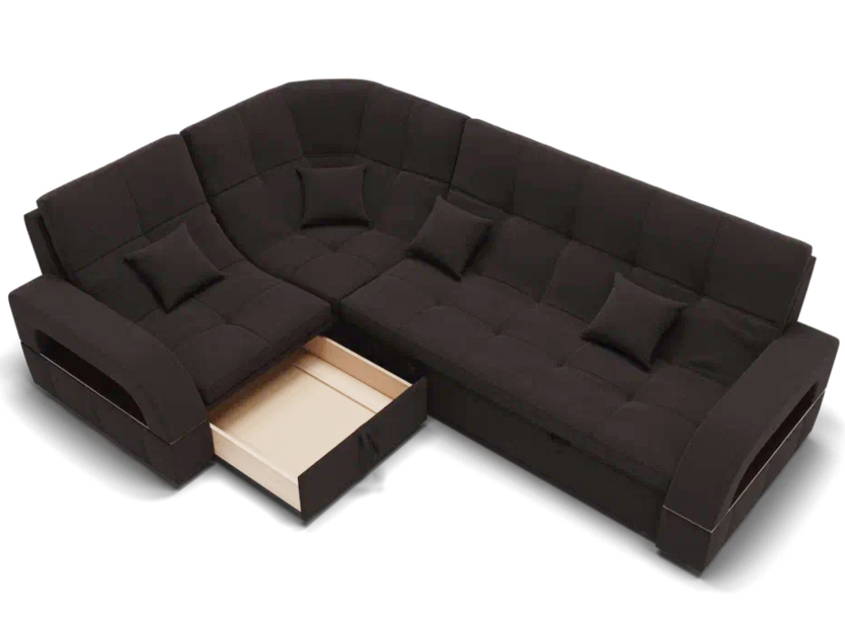 Диваны угловые в гостиную, Модульный диван Майами-3,микровелюр,антивандальная ткань,венеция