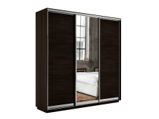 Шкафы-купе 3-х дверные, Шкаф-купе Экспресс Медиум (1 зеркало) трио 2200 x 2100 x 450