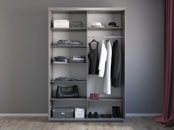 Шкаф-купе Экспресс 2-х дверный Фотопечать Шары Стекла 160х60х240