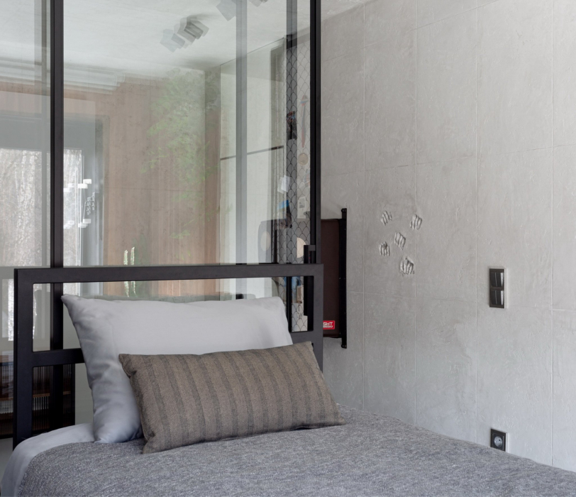 Кровати 90 см, Кровать в стиле лофт Аристо 0.9