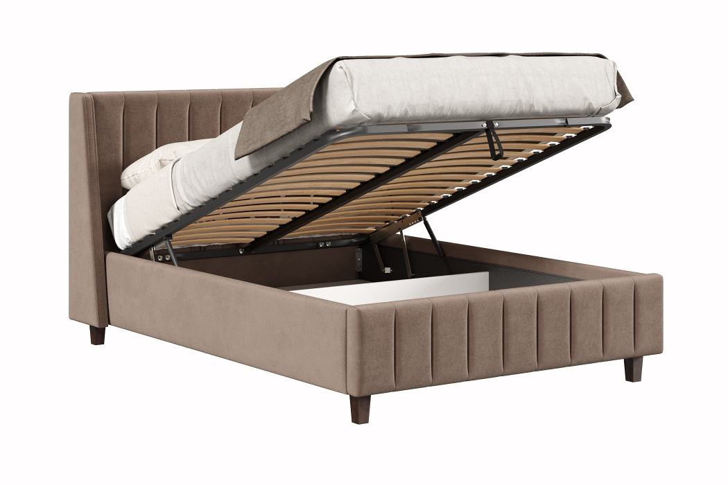 Мягкая кровать, Кровать Милана 1400 с подъёмным механизмом