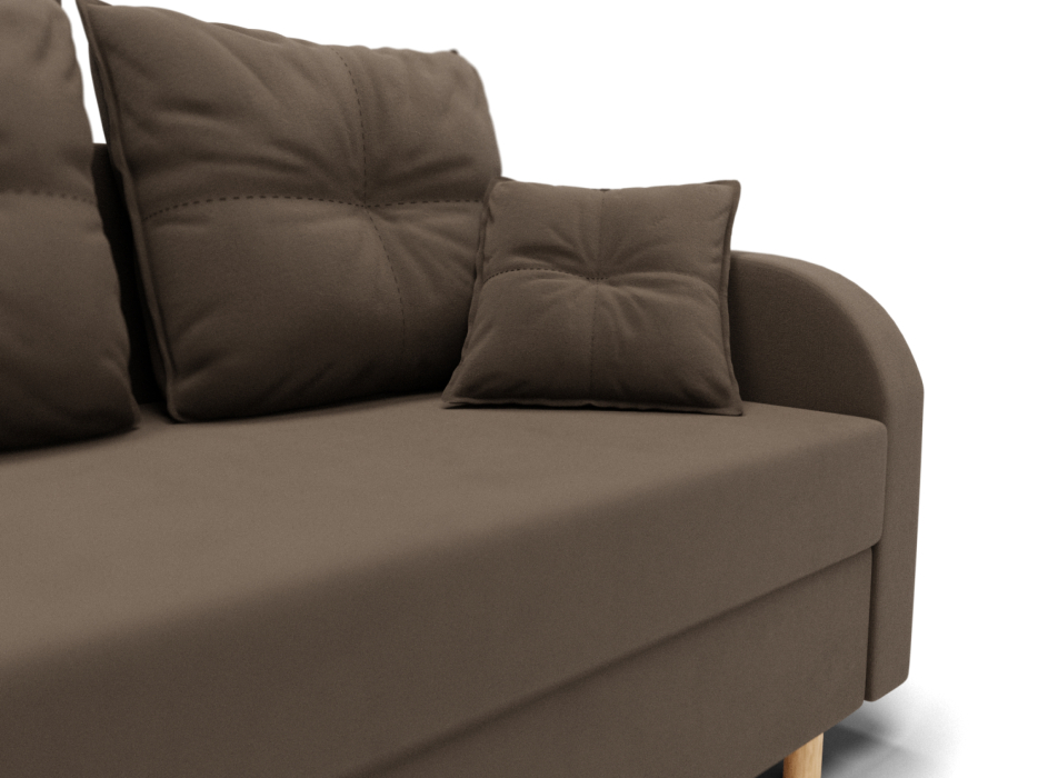 Диваны еврокнижки, Прямой диван Генри,НПБ,еврокнижка,велюр