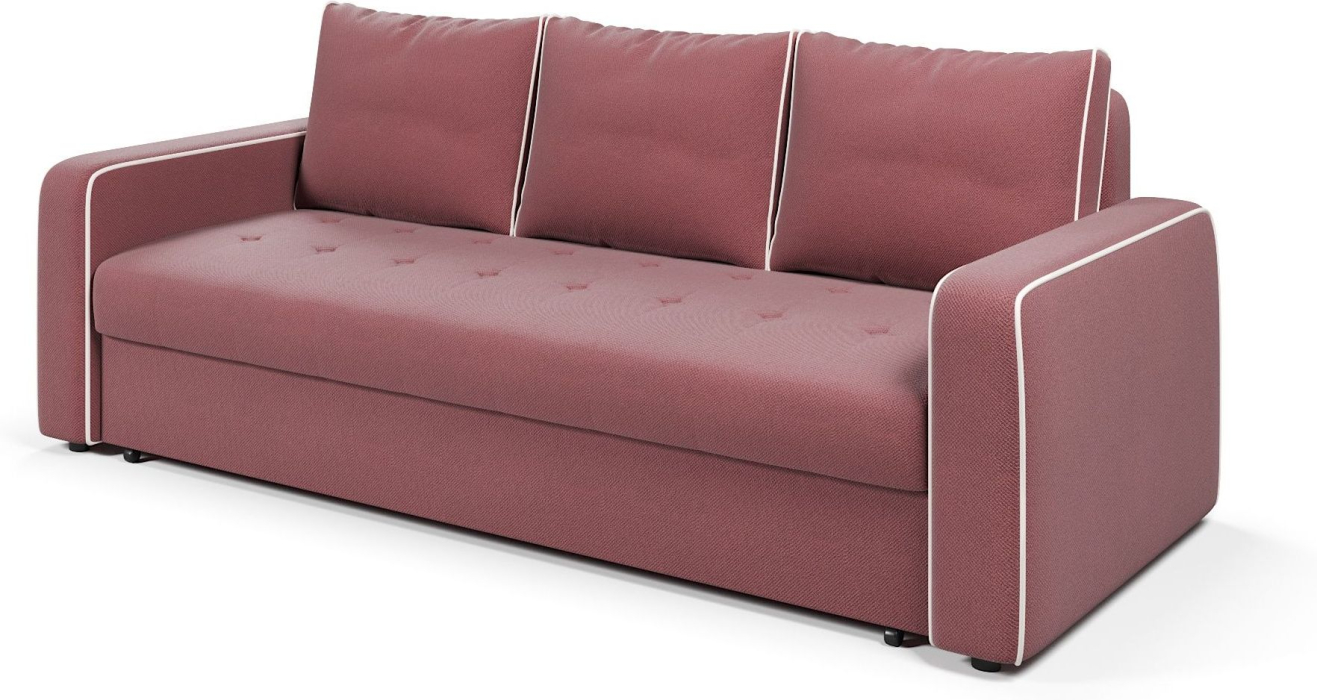 Диваны еврокнижки, Диван-кровать прямой Атланта с кантом еврокнижка,велюр