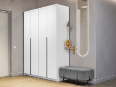 Шкафы распашные, Распашной шкаф Локер 800+800 (Гармошка) с ящиками и полками справа