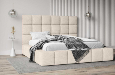 Кровать Премьер в базовых тканях, с основанием и без подъемного механизма, 180х200