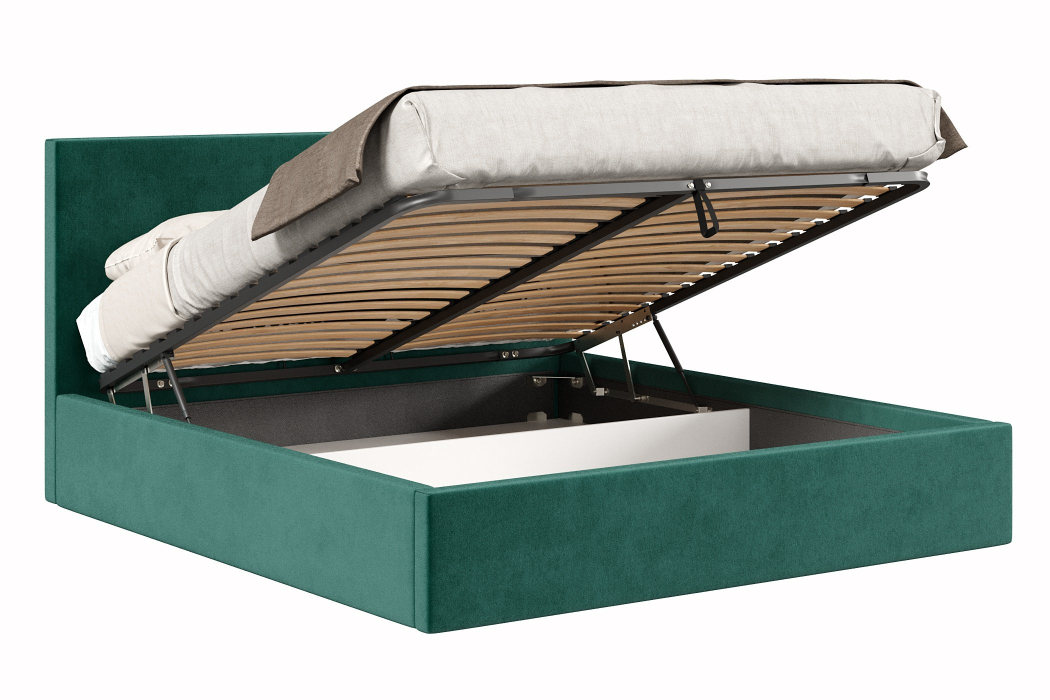 Мягкая кровать, Кровать Парма 1800 с подъёмным механизмом, велюр