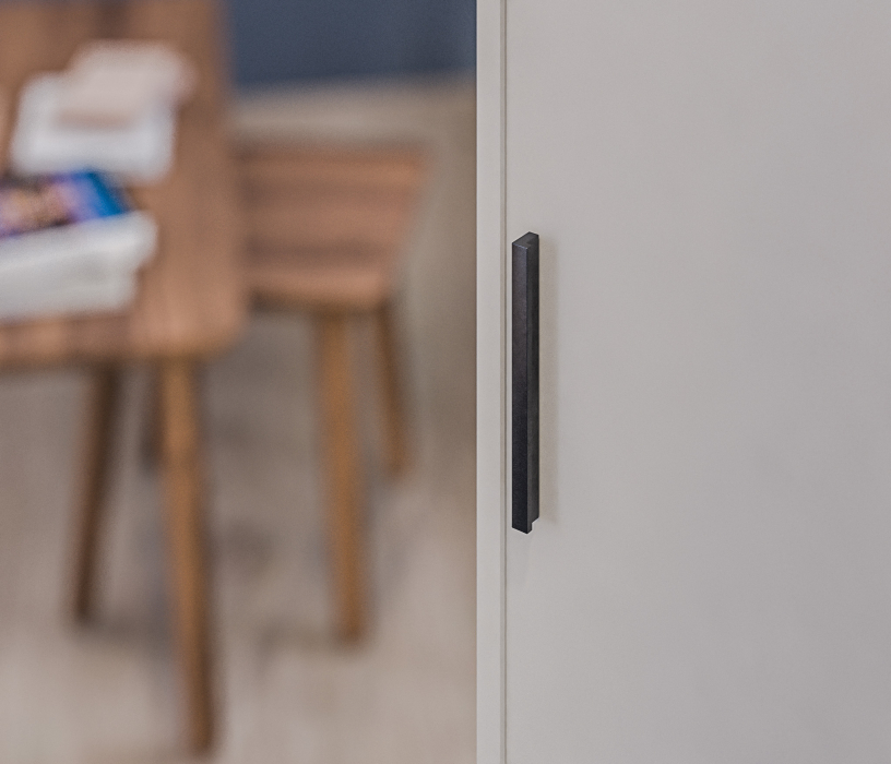 Шкафы распашные, Шкаф-пенал Милан СБ-3255 Серый