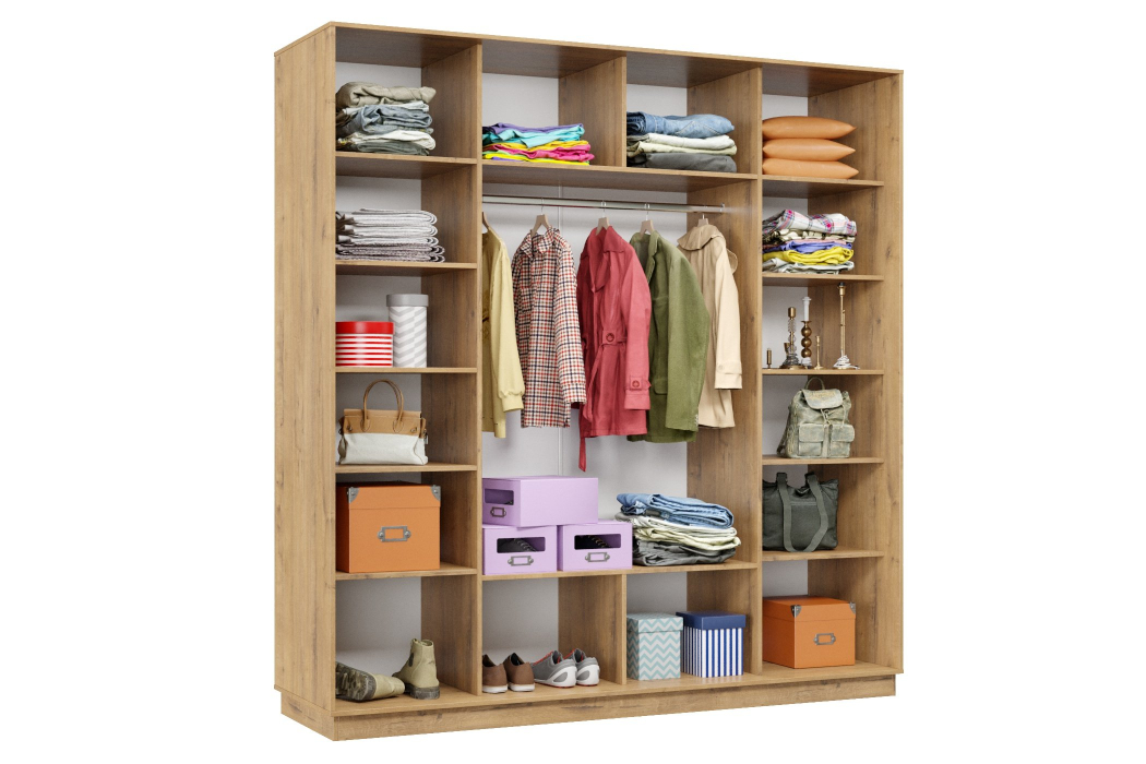 Шкафы-купе 3-х дверные, Шкаф-купе Премьер 34 (01РЧ;01РЧ;01РЧ) фасады ромб чёрный/трёхдверный/Профиль чёрный муар