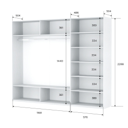 Шкаф-купе Прайм 3-х дверный Стекла фисташка/Доводчики 180х57х230