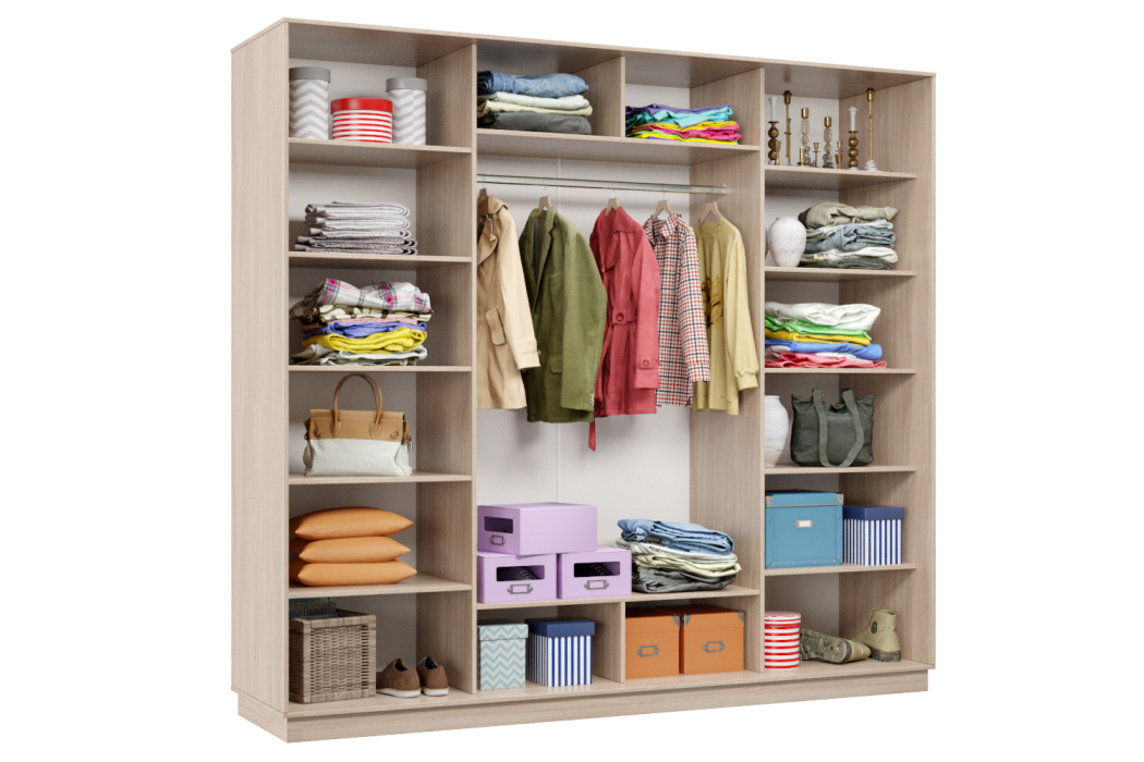 Шкафы-купе 3-х дверные, Шкаф-купе Премьер Лайт 64 (08;08;08) трехдверный