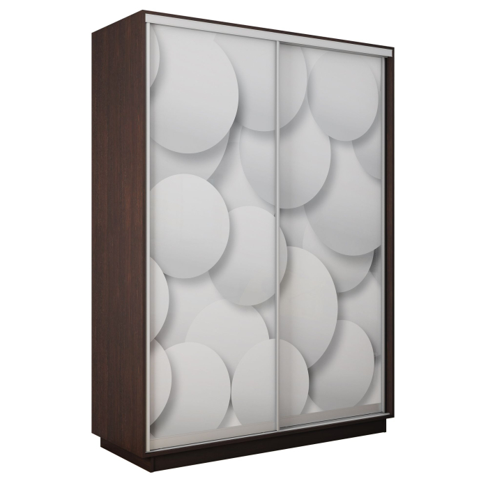 Шкафы-купе 2-х дверные, Шкаф-купе Экспресс 2-х дверный Фотопечать Шары Стекла 140х45х220