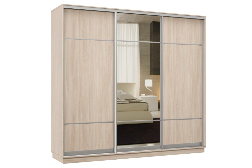 Шкафы-купе 3-х дверные, Шкаф-купе Премьер Лайт 53 (08;11;08) трехдверный