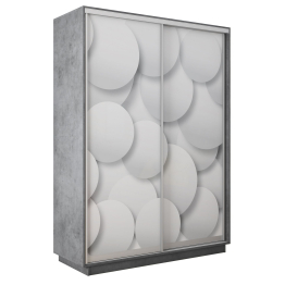 Шкаф-купе Экспресс 2-х дверный Фотопечать Шары Стекла 120х60х240