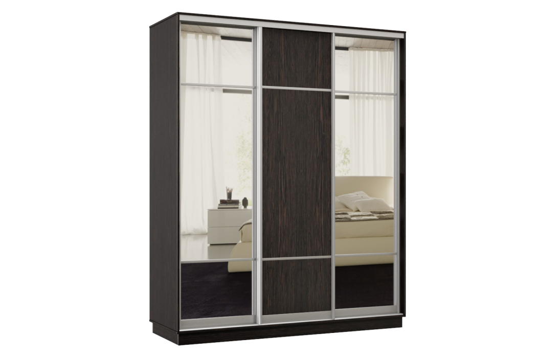 Шкафы-купе, Шкаф-купе Премьер Лайт 21 (11;08;11) трехдверный