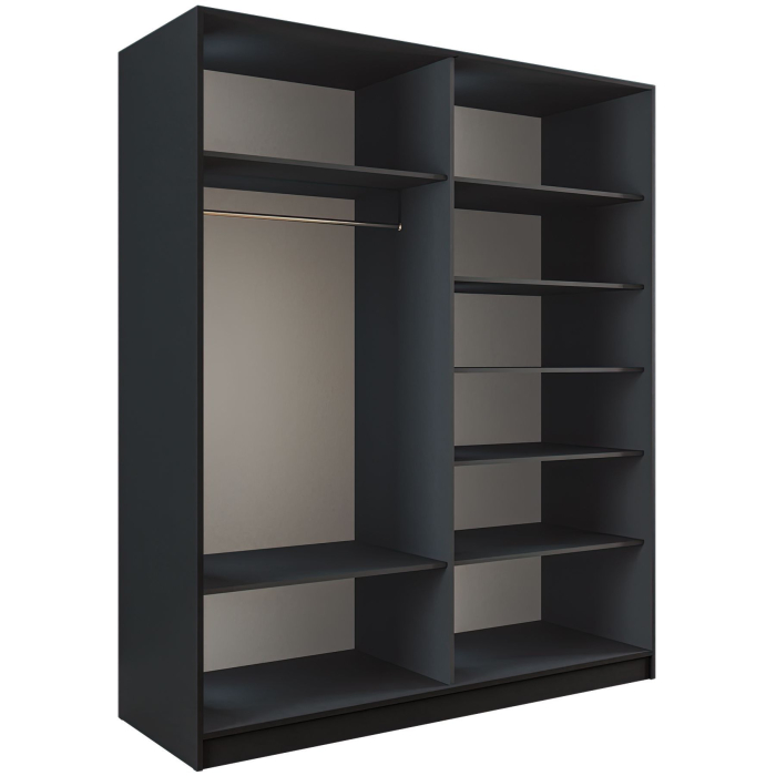 Шкафы-купе 2-х дверные, Шкаф-купе Эста 2-х дверный Стекла хаки/Доводчик 160х66х240