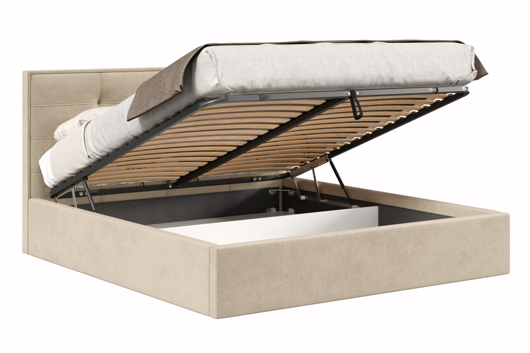 Мягкая кровать, Кровать Римини 1800 с подъёмным механизмом
