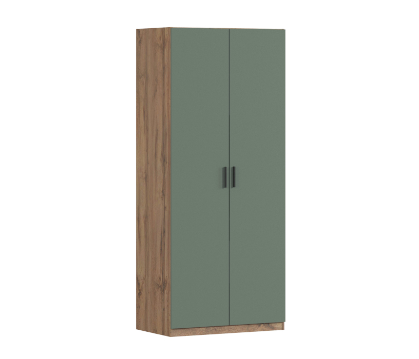 Для одежды, Шкаф двухдверный Макс 1000 мм, вариант №4 (ЛДСП, корпус дуб вотан)
