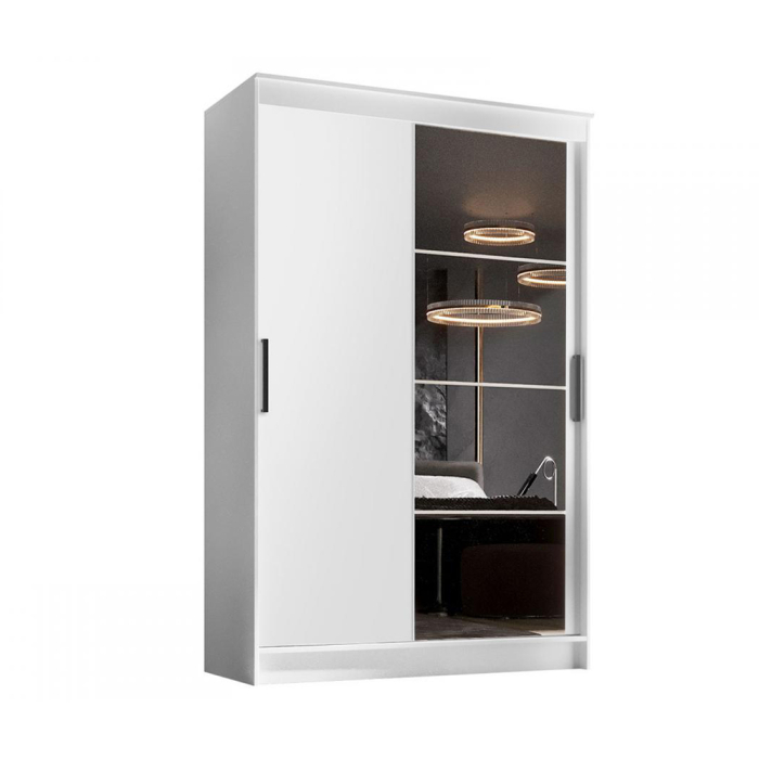 Шкафы-купе, Шкаф-купе ЭЛЕГАНТ-4, белый гладкий