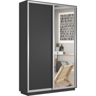 Шкафы-купе 2-х дверные, Шкаф-купе Экспресс Медиум дуо 2200 x 1600 x 450