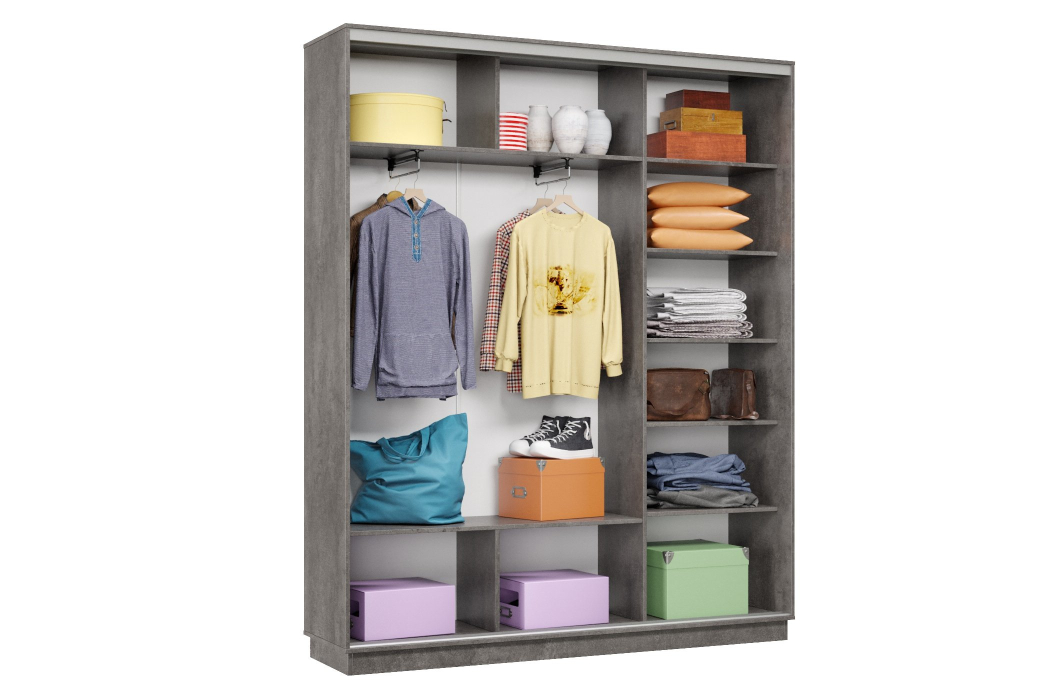 Шкафы-купе 3-х дверные, Шкаф-купе Премьер Лайт 23 (11;11;11) трехдверный