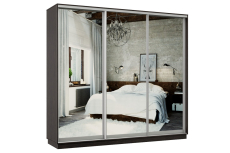 Шкафы-купе 3-х дверные, Шкаф-купе Премьер Лайт 62 (01;01;01) трехдверный