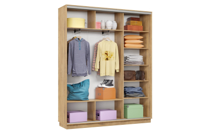 Шкаф-купе Премьер Лайт 23 (11;08;11) трехдверный