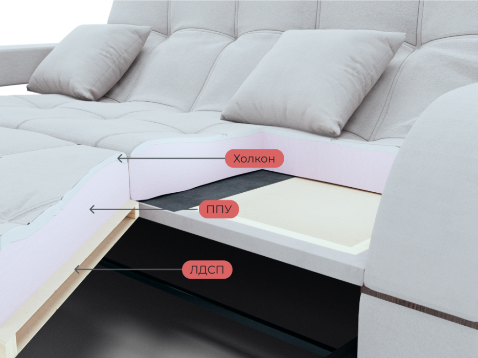 Диваны модульные, Модульный диван Майами-3,венеция,велюр