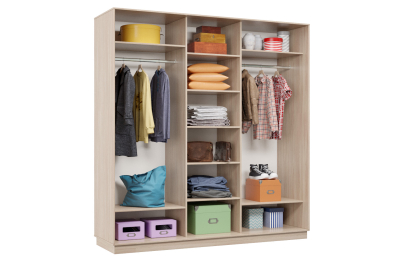 Шкаф-купе Премьер Лайт 44 (11;11;11) трехдверный