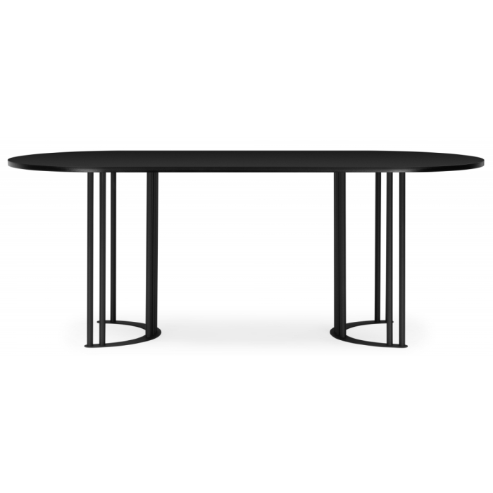 Обеденные столы, Стол Хьюго О 200 х 90 (черные ноги)