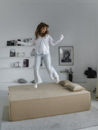 Диван бескаркасный Клайд, велюр