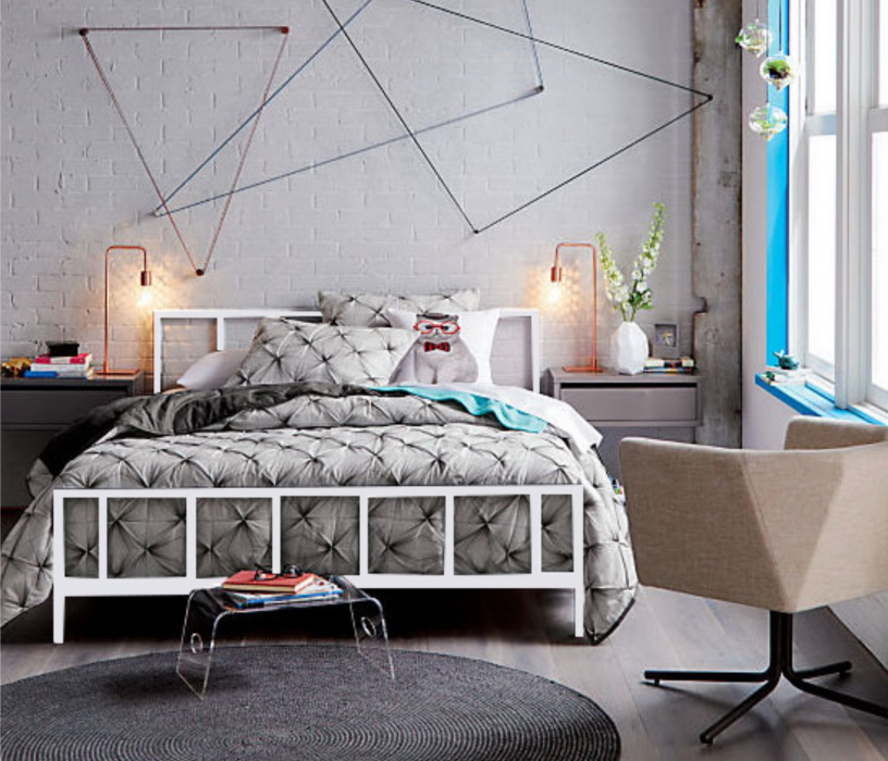 Кровати 140 см, Кровать в стиле лофт Денвер 1.4