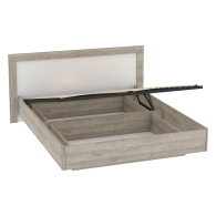 Кровати 140 см, Кровать Анима КРП-320-16-14, 1,4*2,0, дуб серый, белый