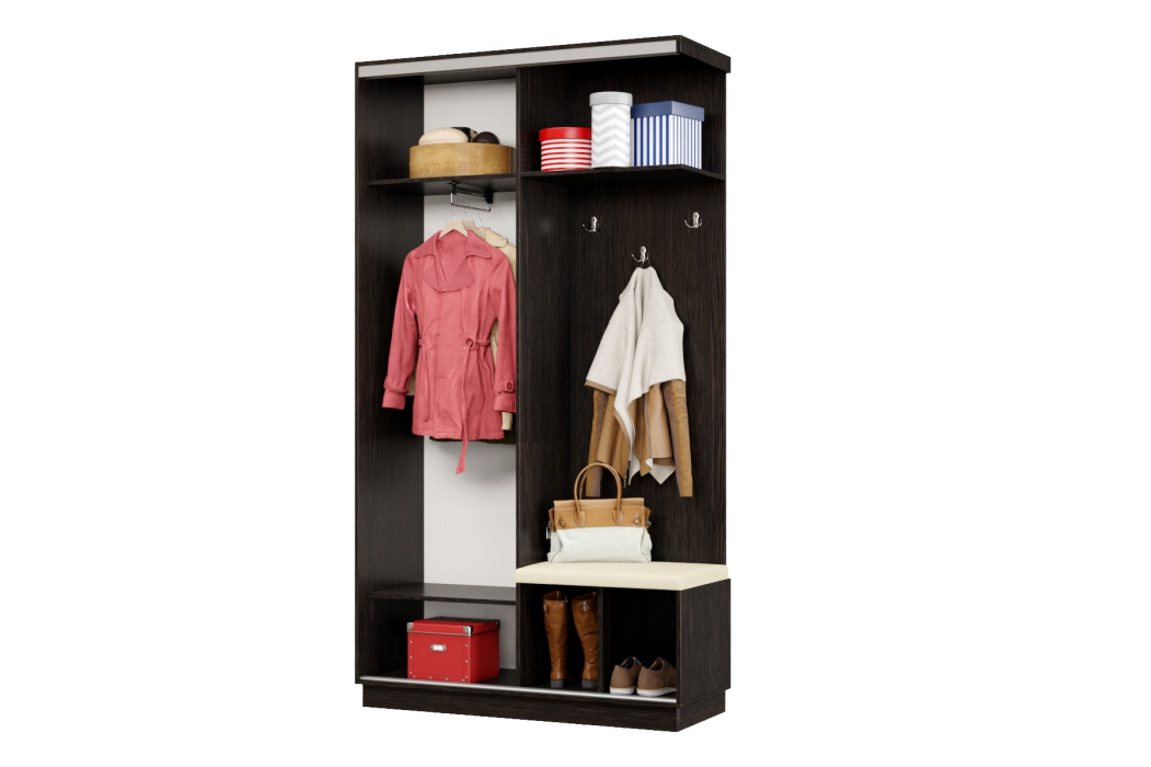 Прихожие, Прихожая Премьер 01 Лайт 08 Правая Мягкая