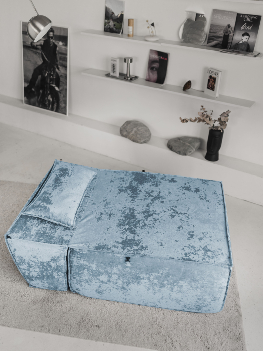 Кресло для отдыха, Бескаркасное кресло Клайд,плюше