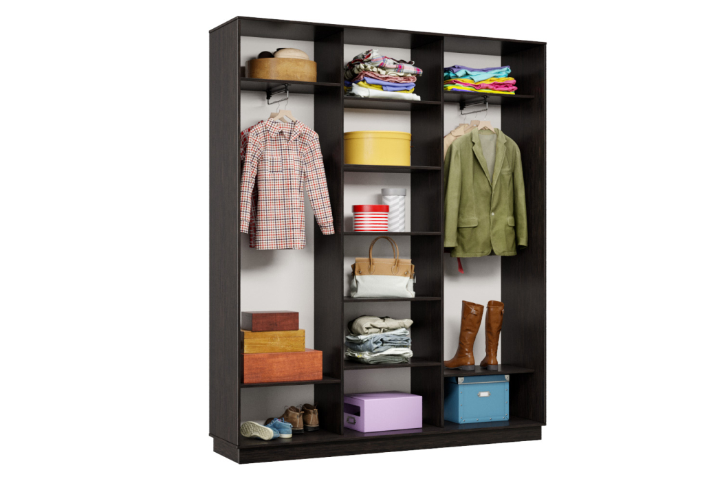 Шкафы-купе 3-х дверные, Шкаф-купе Премьер Лайт 25 (11;08;11) трехдверный