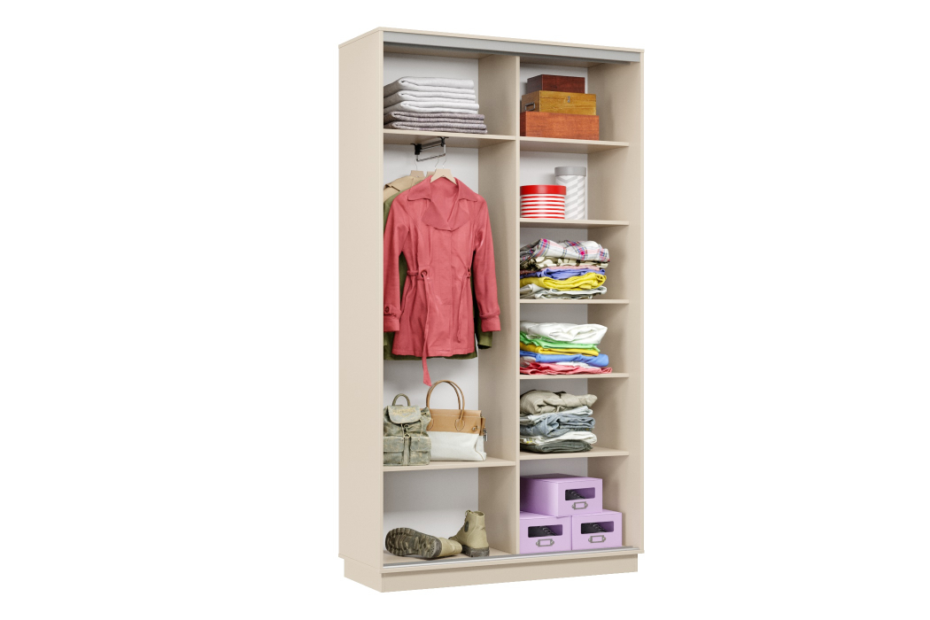 Шкафы-купе, Шкаф-купе Премьер Лайт 01 (08;08) двухдверный