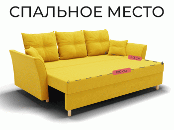 Прямой диван Пандора,еврокнижка,велюр