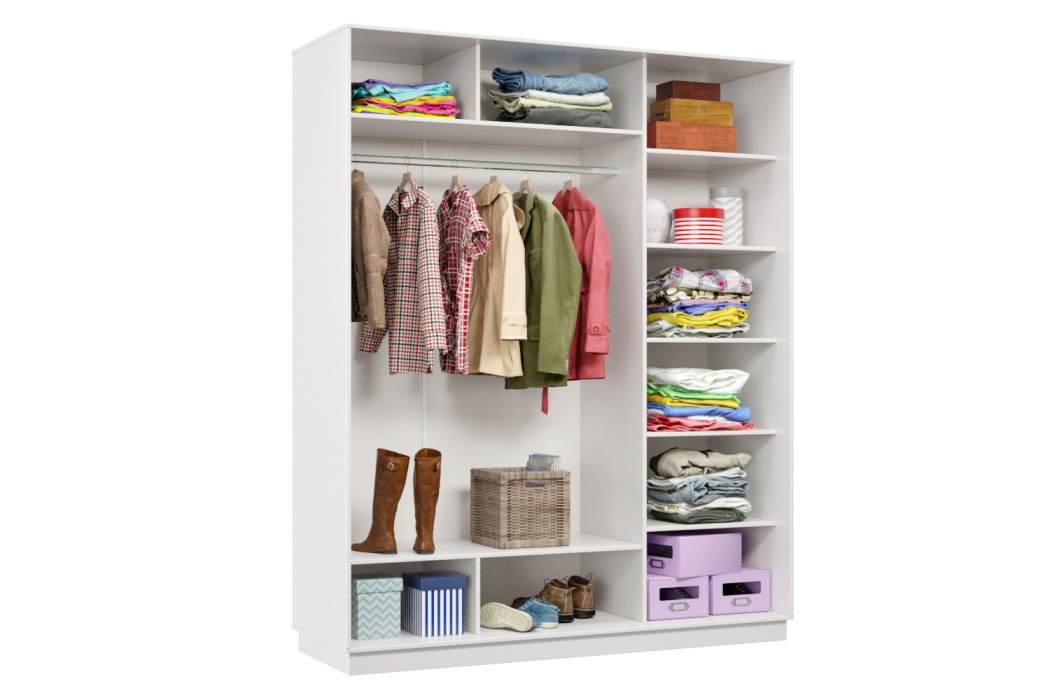 Шкафы-купе 3-х дверные, Шкаф-купе Премьер Лайт 24 (02;01;02) трехдверный