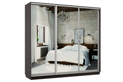 Шкаф-купе Премьер Лайт 55 (01;01;01) трехдверный