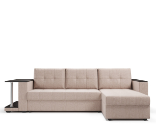 Диван-кровать угловой со столом Атланта Классик 145 , рогожка