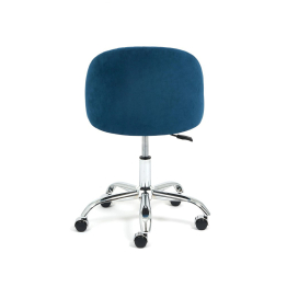 Кресло MELODY, флок, синий