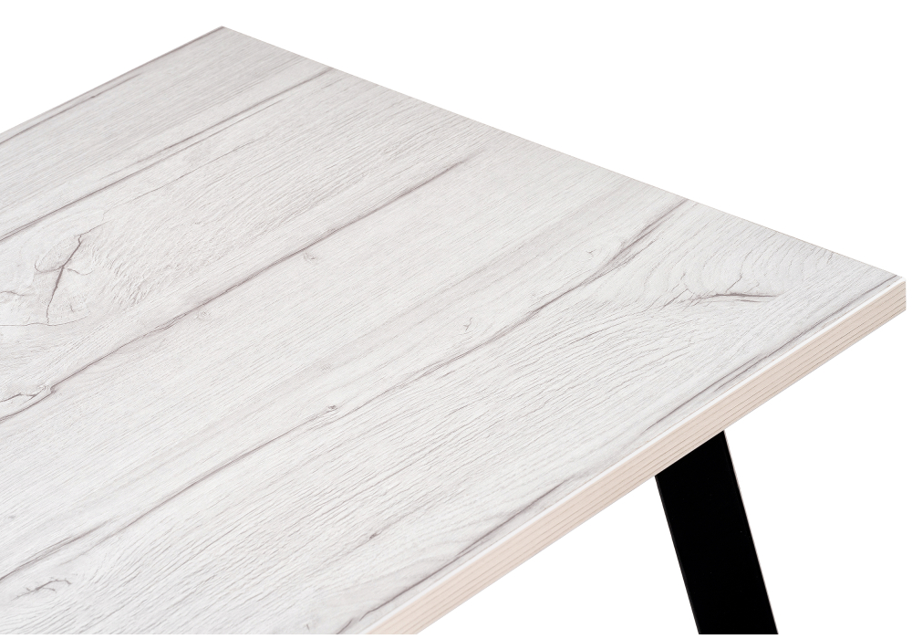 Обеденные столы, Стол деревянный Тринити Лофт 120 25 мм  (матовый черный)