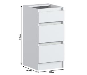 Леон стол 3 ящ 40х82 см